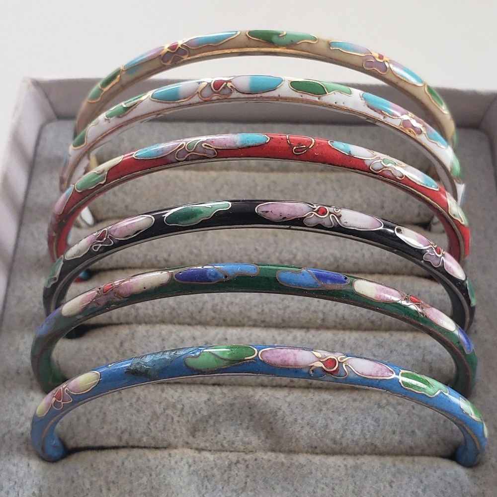 Enamel bangles